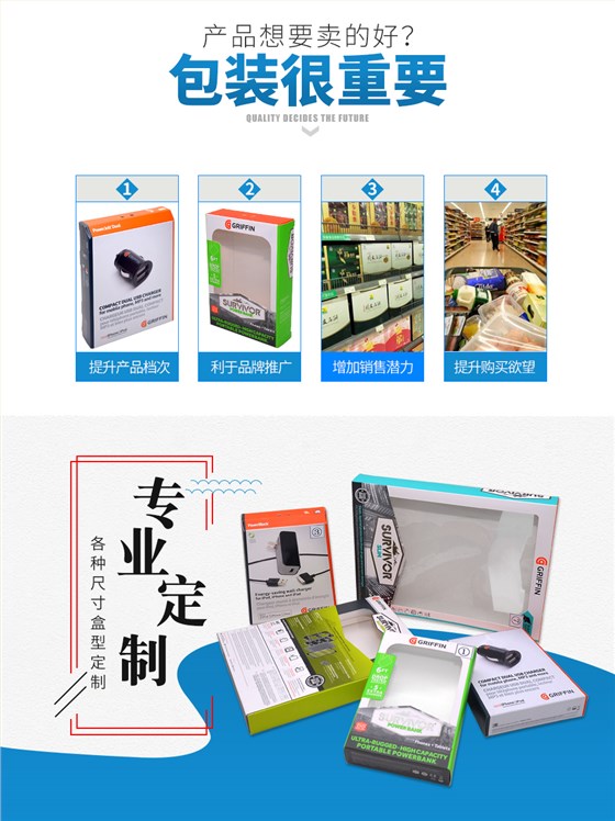 3C产品包装彩盒定制