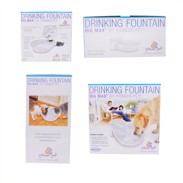 猫狗宠物饮水喂食器包装盒设计定制