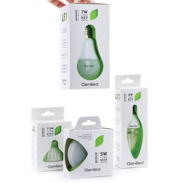 LED吸顶灯泡灯具包装盒设计定制