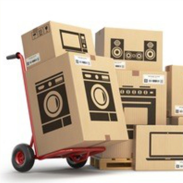 洗衣机和冰箱外包装的瓦楞彩箱