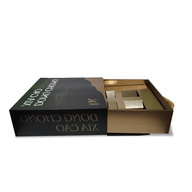 海鲜茶叶红酒特产包装手提绳礼盒