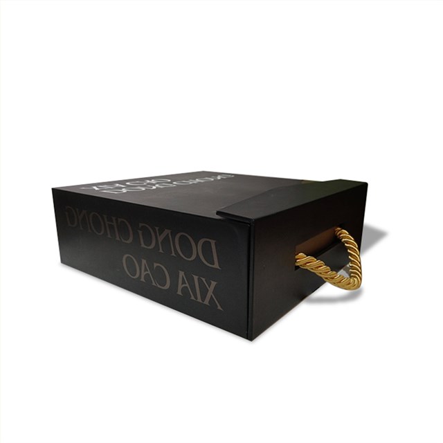 海鲜茶叶红酒特产包装手提绳礼盒