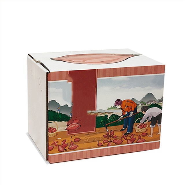 红薯包装箱彩色瓦楞纸箱定制厂家