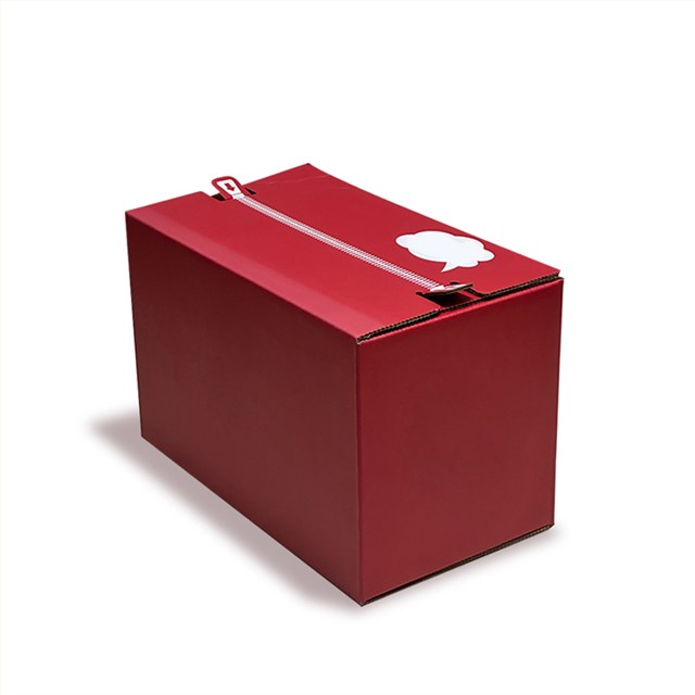 易撕拉纸箱拉链彩盒化妆品包装快递盒