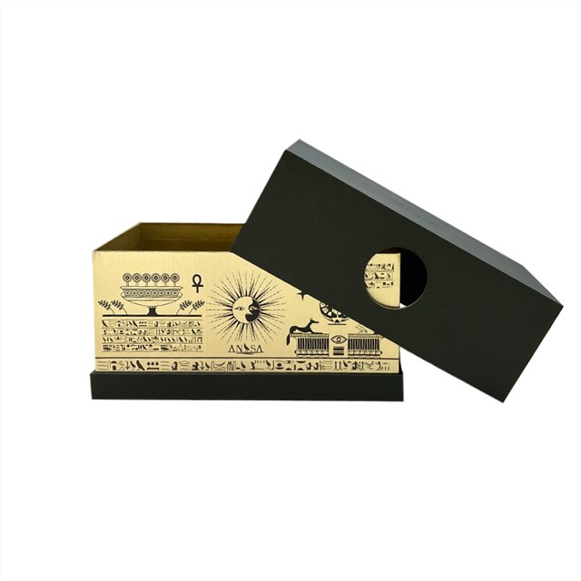 黑金天地盖礼盒包装盒设计定制