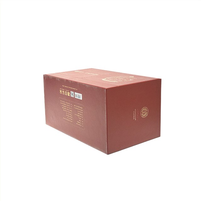 中国红对开磁吸礼盒设计定制工厂