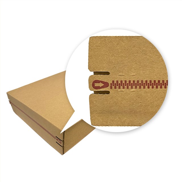 服装包装快递拉链纸箱易撕拉外箱